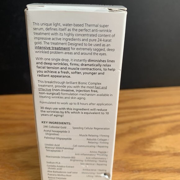 NIB Jolie Femme 24K Bio Anti-Aging Thermal Serum 35ml, Similar to Donna Bella - Picture 5 of 7